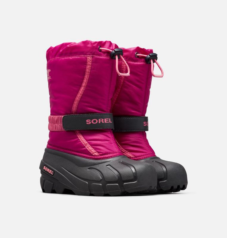 Sorel Youth Flurry™ - Kids Snow Boots Pink/Black - 712805DXE